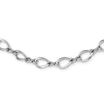 Load image into Gallery viewer, 14k White Gold Fancy Link Necklace  length: 18 inches
