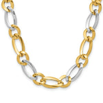 Load image into Gallery viewer, 14k Two Tone Gold Polished Necklace  length: 17.5 inches

