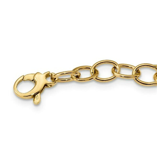 14K Yellow Gold Fancy Link 18in Necklace  length: 18 inches