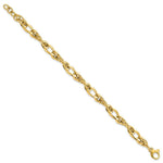 Load image into Gallery viewer, 14K Yellow Gold Fancy Link 7in Bracelet  length: 7 inches
