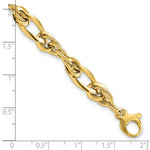 Load image into Gallery viewer, 14K Yellow Gold Fancy Link 7in Bracelet  length: 7 inches
