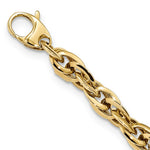 Load image into Gallery viewer, 14K Yellow Gold Fancy Link Necklace  length: 17.5 inches

