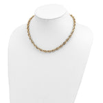 Load image into Gallery viewer, 14K Yellow Gold Fancy Link Necklace  length: 17.5 inches
