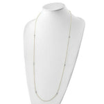 Load image into Gallery viewer, 14k Two Tone Gold Polished and Textured Circles Necklace  length: 36 inches
