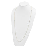 Load image into Gallery viewer, 14k Two Tone Gold Polished and Textured Circles Necklace  length: 36 inches
