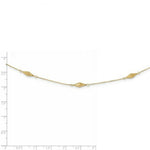 Load image into Gallery viewer, 14K Yellow Gold and Diamond-cut Fancy Beaded 18in Necklace  length: 18 inches
