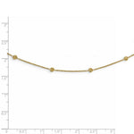 Load image into Gallery viewer, 14K Yellow Gold Diamond-cut Tiny Puffed Circles 15-Station Necklace  length: 18 inches
