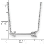 Load image into Gallery viewer, 14k White Gold Polished Arrow Necklace  length: 17 inches
