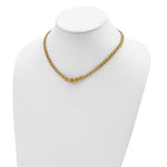 Load image into Gallery viewer, 14K Yellow Gold Fancy Link 17.5in Necklace  length: 17.5 inches
