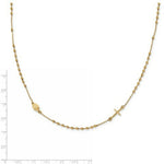 Load image into Gallery viewer, 14K Yellow Gold 16in Cross Rosary Necklace  length: 16 inches
