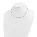Load image into Gallery viewer, 14K Yellow Gold 16in Cross Rosary Necklace  length: 16 inches
