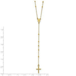 Load image into Gallery viewer, 14K Yellow Gold Rosary  length: 24 inches
