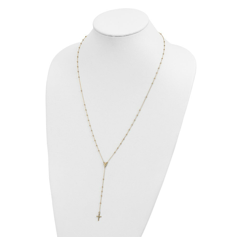 14K Yellow Gold Rosary  length: 24 inches