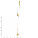 Load image into Gallery viewer, 14K Yellow Gold Rosary Necklace  length: 16.5 inches

