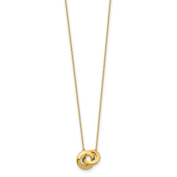 14K Yellow Gold Fancy Necklace  length: 17 inches
