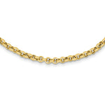 Load image into Gallery viewer, 14K Yellow Gold 15mm Polished Fancy Rolo Link Necklace  Length 18'' inches
