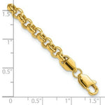 Load image into Gallery viewer, 14K Yellow Gold 5mm Polished Fancy Rolo Link Bracelet  Length 7.5'' inches
