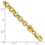 Load image into Gallery viewer, 14K Yellow Gold 6.25mm Polished Fancy Rolo Link Bracelet  Length 7.5'' inches
