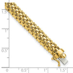 Load image into Gallery viewer, 14K Yellow Gold 6.75mm Polished Mesh Bracelet  Length 7.25'' inches
