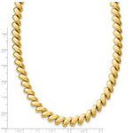 Load image into Gallery viewer, 14K Yellow Gold Polished San Marco Necklace  Length 17'' inches
