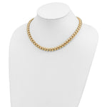 Load image into Gallery viewer, 14K Yellow Gold Polished San Marco Necklace  Length 17'' inches
