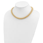 Load image into Gallery viewer, 14K Yellow Gold Polished San Marco Necklace  Length 17'' inches
