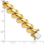 Load image into Gallery viewer, 14K Yellow Gold San Marco Bracelet  Length 7'' inches
