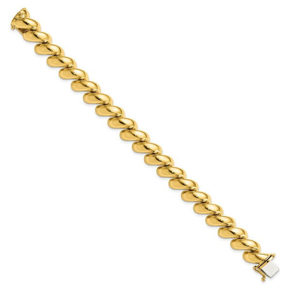 14K Yellow Gold San Marco Bracelet  Length 8'' inches