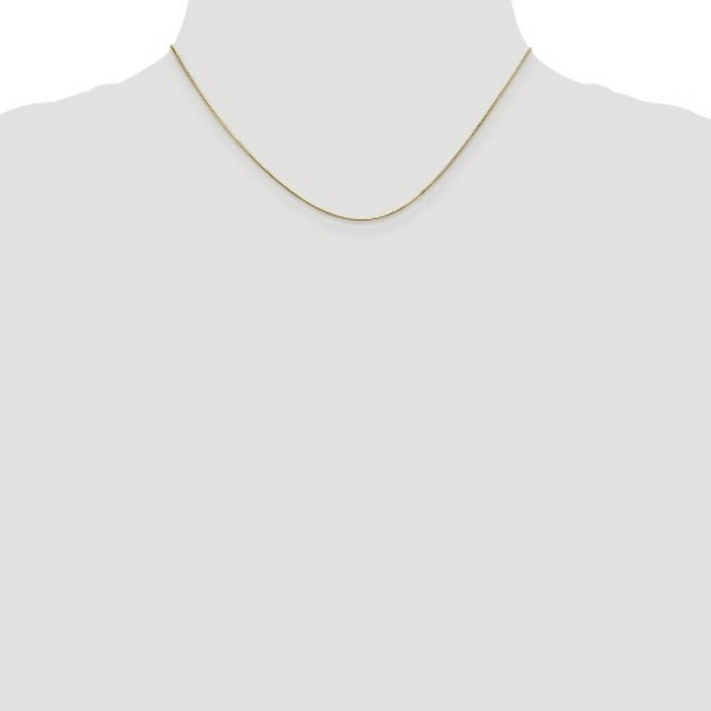 14K Yellow Gold .65mm Round Snake Chain Necklace  Length 16'' inches
