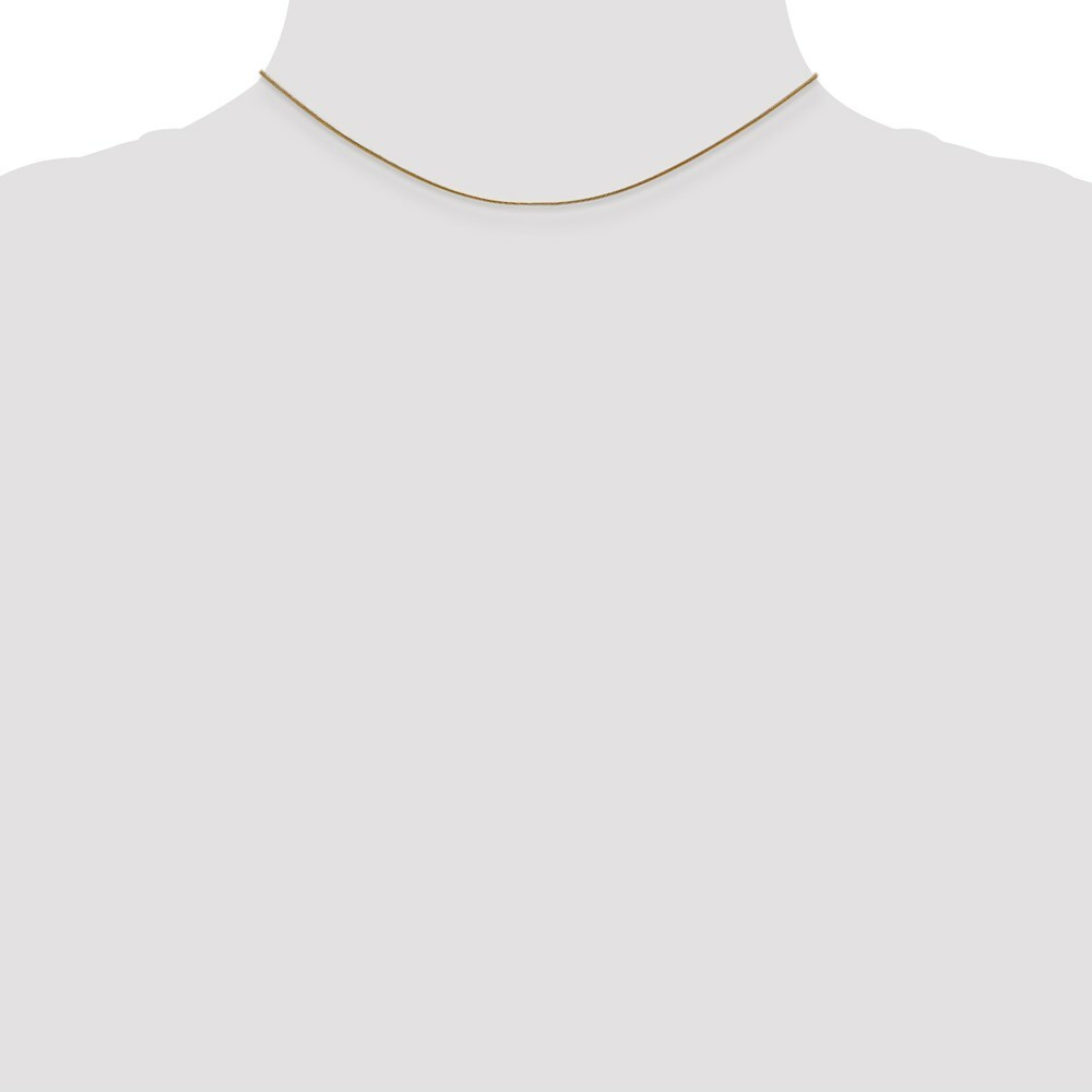 14K Yellow Gold .80mm Round Snake Chain  Necklace Length 14'' inches