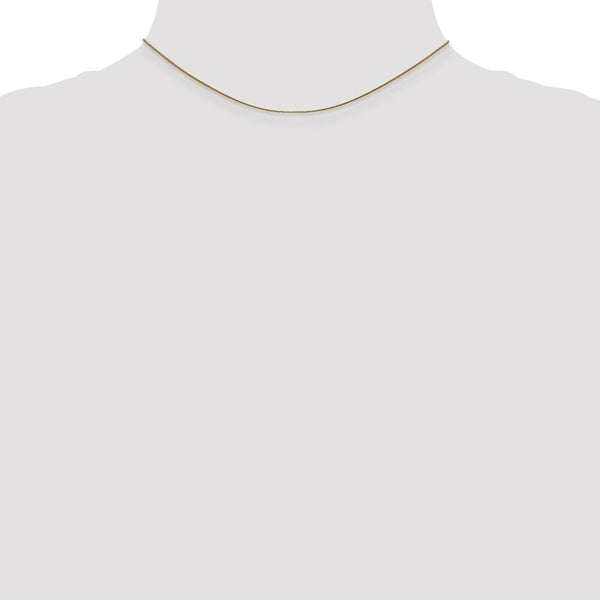 14K Yellow Gold .80mm Round Snake Chain  Necklace Length 14'' inches