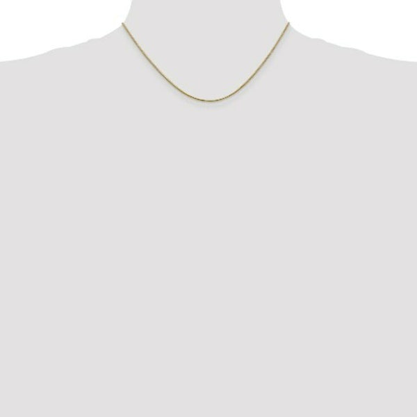 14K Yellow Gold 1.1mm Round Snake Chain Necklace  Length 16'' inches