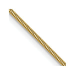 Load image into Gallery viewer, 14K Yellow Gold 1.1mm Round Snake Chain Necklace  Length 16'' inches

