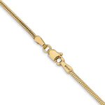 Load image into Gallery viewer, 14K Yellow Gold 1.6mm Round Snake Chain Necklace  Length 16'' inches
