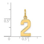 Load image into Gallery viewer, 14K Yellow Gold Casted Small Polished Number 6 Charm
