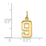 Load image into Gallery viewer, 14K Yellow Gold Casted Small Polished Number 6 Charm
