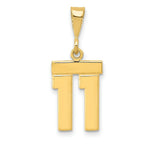 Load image into Gallery viewer, 14K Yellow Gold Casted Small Polished Number 6 Charm
