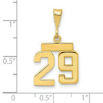 Load image into Gallery viewer, 14K Yellow Gold Casted Small Polished Number 6 Charm
