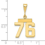 Load image into Gallery viewer, 14K Yellow Gold Casted Small Polished Number 6 Charm
