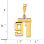 Load image into Gallery viewer, 14K Yellow Gold Casted Small Polished Number 6 Charm
