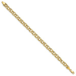 Load image into Gallery viewer, 7" Length Bracelet 14K Yellow Gold Lite 5.5mm Double Link Charm Bracelet
