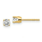 Load image into Gallery viewer, 14K Yellow Gold .40-Carat tw I2 K-L Diamond Stud Push-on Post Earrings
