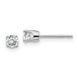 Load image into Gallery viewer, 14K White Gold .40-Carat tw I2 K-L Diamond Stud Push-on Post Earrings

