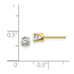 Load image into Gallery viewer, 14K Yellow Gold 1/2-Carat tw I2 K-L Diamond Stud Push-on Post Earrings
