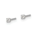 Load image into Gallery viewer, 14k White Gold .05-Carat I2 K-L Diamond Stud Push-on Post Stud Earrings
