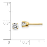 Load image into Gallery viewer, 14K Yellow Gold .60-Carat tw I2 K-L Diamond Stud Push-on Post Earrings
