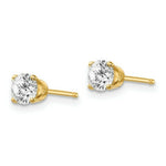 Load image into Gallery viewer, 14K Yellow Gold .70-Carat tw I2 K-L Diamond Stud Push-on Post Earrings
