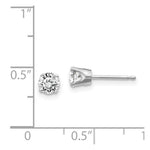 Load image into Gallery viewer, 14K White Gold 3.4-Carat tw I2 K-L Diamond Stud Push-on Post Earrings
