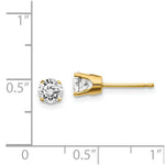 Load image into Gallery viewer, 14K Yellow Gold .85ct. I2 K-L Diamond Stud Push-on Post Earrings
