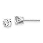 Load image into Gallery viewer, 14K White Gold 1-Carat tw I2 K-L Diamond Stud Push-on Post Earrings
